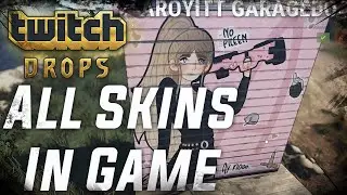 ALL *NEW* TWITCH RUST SKINS IN GAME (8 NEW SKINS)