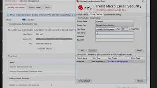 Trend Micro Email Security - Directory Synchronization Tool Setup