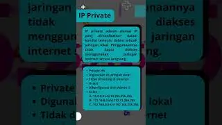 yuk simak cara mudah membedakan IP Public & IP Private..... #tkj #ipaddress #networking