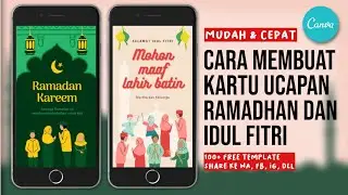 Cara Mudah & Cepat Membuat Kartu Ucapan Selamat Ramadhan & Idul Fitri | Android & iOS