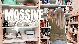 SATISFYING 🤩 DOUBLE PANTRY REFRESH | CLEAN DECLUTTER AND ORGANIZE WITH ME! 