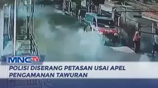 PARAH! Remaja Serang Polisi Pakai Petasan usai Apel Pengamanan Tawuran