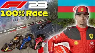 F1 23 - Lets Make Leclerc World Champion #4: 100% Race Baku