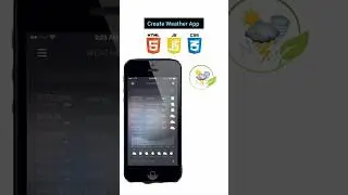 Create Weather App Using HTML CSS and JavaScript 