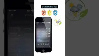 Create Weather App Using HTML CSS and JavaScript #html #css #js