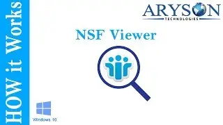 How to Convert NSF to PDF & NSF to PST file using Aryson NSF Viewer