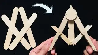 Homemade Compass Folding Knife Using Popsicles