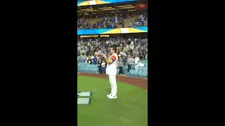 Preforming Armenian Anthem At Dodger Stadium