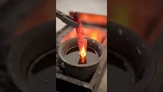 Forging sharp San-mai Survival Knife from Files