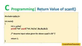 C Programming | Return value of scanf() | GATE 2021