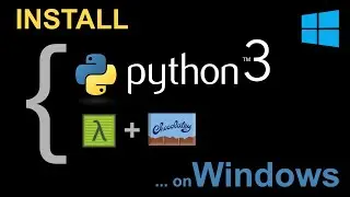 w1 - Install python 3 using the Chocolatey Package Manager in Cmder Console on Windows