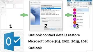 how to backup and restore contact details on Microsoft office outlook