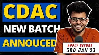 CDAC NEW Batch Announced | March 2024 Batch | Is CDAC Worth it in 2024 😱✅ ?