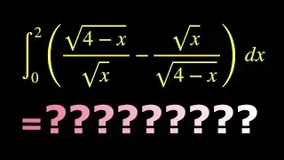 ∫{√(4 - x)/√x - √x/√(4 - x)} dx [0, 2] = ? Solving integration with radicals.