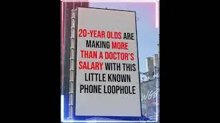 20-Year Olds Making More Money Than Doctors Using Phone Loophole 🔥#affiliatemarketing 🔥#freedom