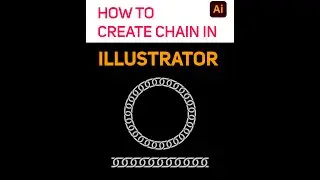 How to create chain in Illustrator | YouTube short tutorial Illustrator