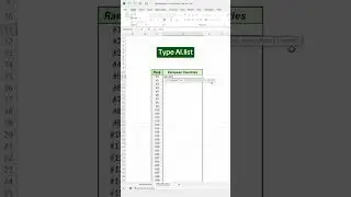 AI in Excel #chatgpt #ai #excel #exceltips #shortvideo #shorts