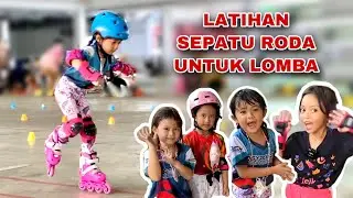 LATIHAN SEPATU RODA KETEMU KAK LEIKA DAN TEMAN TEMAN