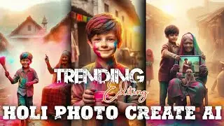 Holi New Photo Editing Ai /Ai online tutorial/2024