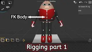 Prisma3d: Rigging Bean FK body 1 |part 2 tutorial|