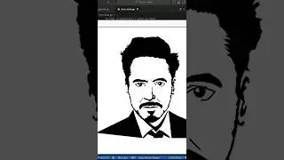 Tony Stark Drawing Using Python Turtle Graphics | Iron Man | Python Turtle #shorts