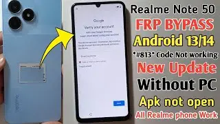 Realme Note 50 Frp Bypass Android 13 Without PC | *#813# Code Not Work Realme (RMX3834) FRP Bypass