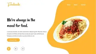 Website Design Using HTML &  CSS | food websites landing page design,  HTML CSS