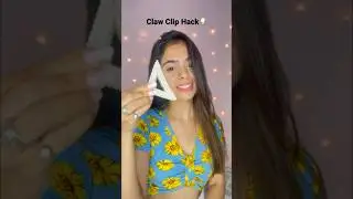 Tried Viral Claw Clip Hack | Must Try | #hairstylehack #howto #ashortaday | @santoshi_megharaj