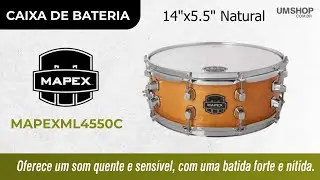 Caixa de Bateria Mapex MPL4550C MPX 14x5 5 Natural - UMSHOP