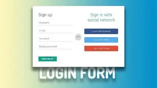 Professional design form login using html css