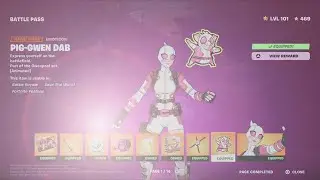 How to Unlock Pig-Gwen Dab Emoticon in Fortnite | Battle Pass Rewards Page 1