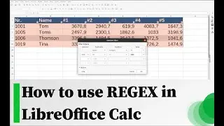 How to use REGEX in LibreOffice Calc