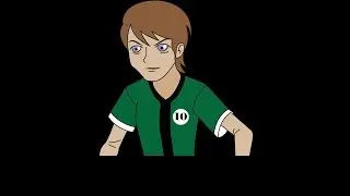 Ben 10 cartoon Vector Art in Illustrator | Image to Cartoon Portrait in Illustrator