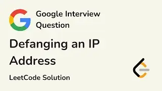 Defanging an IP Address - Google Interview Questions - LeetCode 1108 Solution - C++