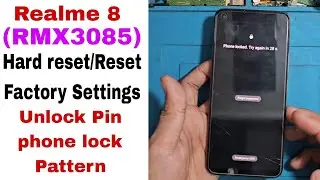 Realme 8 (rmx3085) Android 13 How to Reset Factory settings/Hard Reset Option!! Unlock Password/Pin.