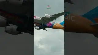 Airbus A380 takeoff Absolute Power