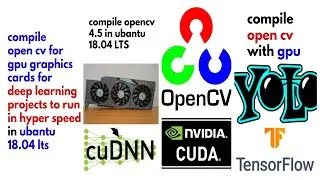 install compile open cv 4.5 with cuda to run GPU multithreading  speed gpu opencv ubantu 18.04 LTS