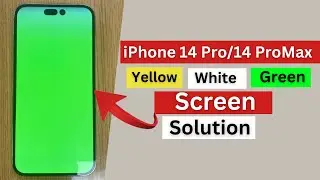 iPhone 14 pro max Green/Yellow/White Screen Solution | iPhone Green Screen After Update Fixed.