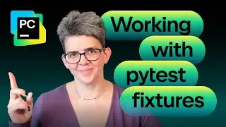 How to create a pytest fixture with PyCharm