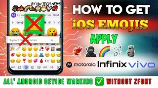 How To Get Ios Emojis on android without Zfont || ios emojis without support dai character on Vivo