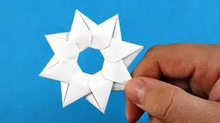 How To Make a Paper Ninja Star - Origami Shuriken