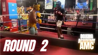 Round 2 Sparring with National Champion | Alan Fuentez | AMC Boxing Academy