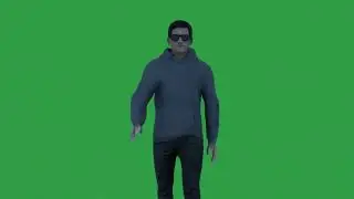 free green screen human walking