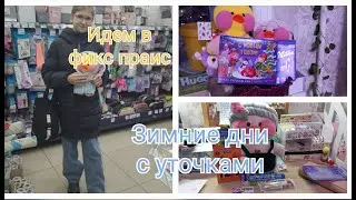 СНЕЖНЫЙ ВЛОГ С УТОЧКАМИ❄️Фикс прайс/Лалафанфан/Милка и Роза