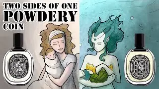 Orphéon and Fleur de Peau by Diptyque. I drew what these perfumes smell like!