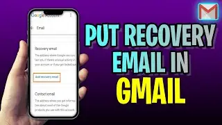 How To Put RECOVERY Email In Gmail (2023 Update!)