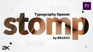 Premiere Pro Template: Typography Opener - Dynamic Stomp Intro + Free Font Download