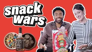 Donald Glover & Phoebe Waller-Bridge Eat American and UK Snacks | Snack Wars