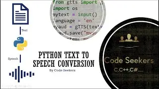 Text to Speech in Python | Text to Speech Conversion in Python using Google API gTTS|Python Projects