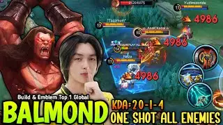 THANK YOU ONIC KAIRI FOR BALMOND BEST BUILD TO ONE SHOT ALL ENEMIES 😱 - BUILD TOP 1 GLOBAL BALMOND
